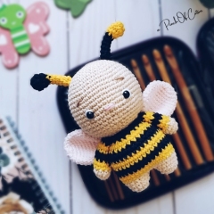 Butterfly, Ladybug & Bee  amigurumi pattern by apinchofcotton