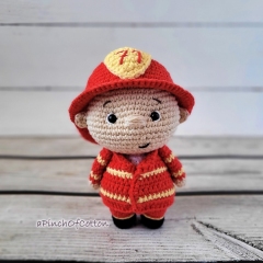 Firefighter, Policeman & Soldier amigurumi pattern by apinchofcotton