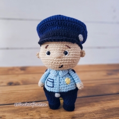 Firefighter, Policeman & Soldier amigurumi by apinchofcotton