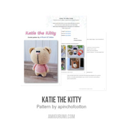 Katie the Kitty amigurumi pattern by apinchofcotton