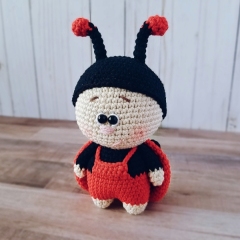 Olivia the Ladybug amigurumi pattern by apinchofcotton