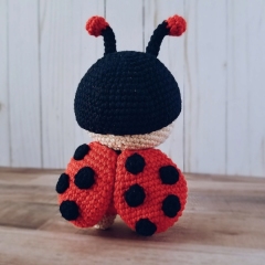 Olivia the Ladybug amigurumi by apinchofcotton