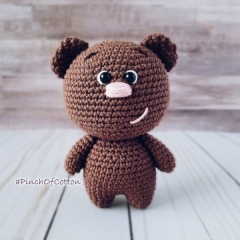 Teddy the Bear amigurumi pattern by apinchofcotton