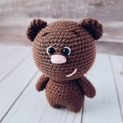 Teddy the Bear amigurumi by apinchofcotton