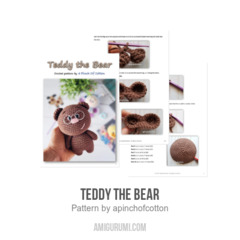 Teddy the Bear amigurumi pattern by apinchofcotton