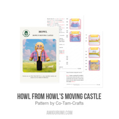Howl - Howl's Moving Castle amigurumi pattern by Co Tam Crafts
