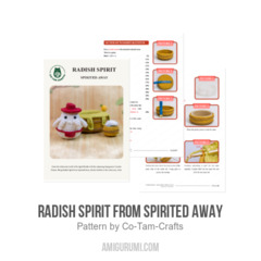 Radish Spirit - Spirited Away amigurumi pattern by Co Tam Crafts