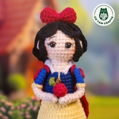 Snow White mini doll  amigurumi pattern by Co Tam Crafts