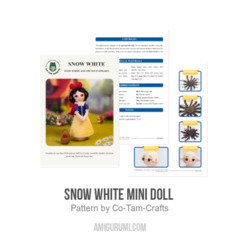 Snow White mini doll  amigurumi pattern by Co Tam Crafts