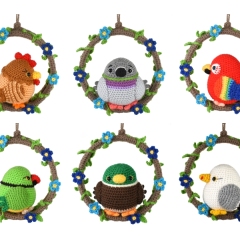 Feathered Friends #2 amigurumi pattern by Janine Holmes at Moji-Moji Design