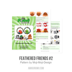 Feathered Friends #2 amigurumi pattern by Janine Holmes at Moji-Moji Design