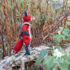 Julen of the Fox Folk amigurumi by Folk & Sundry