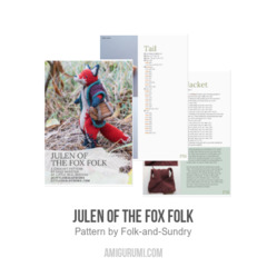 Julen of the Fox Folk amigurumi pattern by Folk & Sundry