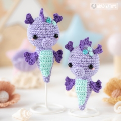Kawaii Seahorse ('Mini Kingdom') amigurumi pattern by AradiyaToys