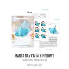 Manta Ray ('Mini Kingdom') amigurumi pattern by AradiyaToys