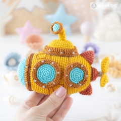 Submarine ('Mini Kingdom') amigurumi pattern by AradiyaToys