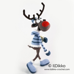 Rudolf the Reindeer XL amigurumi pattern by IlDikko