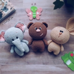 Bear, Bunny & Elephant
