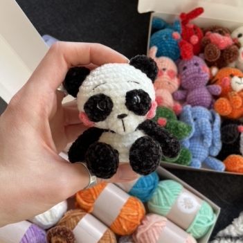 Panda Out of the Box amigurumi pattern by Nelly Handmade