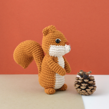 Maple the Squirrel amigurumi pattern by Elisas Crochet
