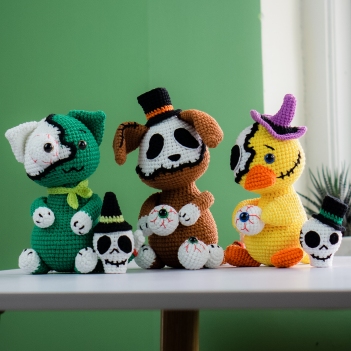 Halloween Animals Crochet Pattern amigurumi pattern by Lennutas