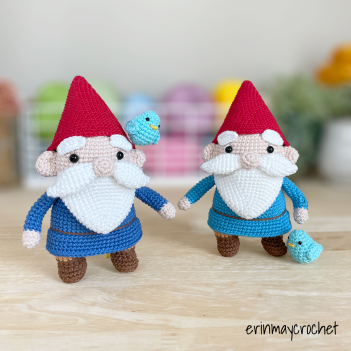 Leif the Gnome amigurumi pattern by erinmaycrochet