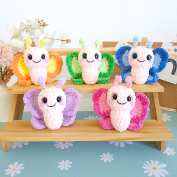 Butterfly Crochet Pattern  amigurumi pattern by Hugurumitoys