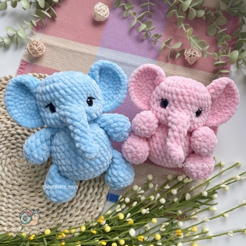 Elephant amigurumi pattern by CuteVilleToys