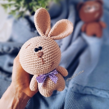 Benjamin the Bunny amigurumi pattern by apinchofcotton