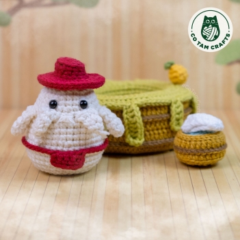 Radish Spirit - Spirited Away amigurumi pattern by Co Tam Crafts