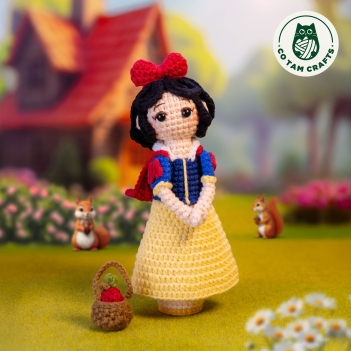 Snow White mini doll  amigurumi pattern by Co Tam Crafts