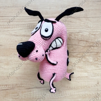 Courage the Cowardly Dog amigurumi pattern by Monoxatoys