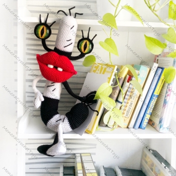 Oblina Ahhh Real Monsters amigurumi pattern by Monoxatoys