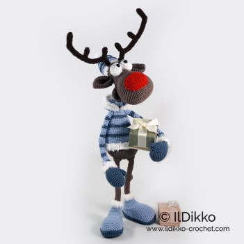Rudolf the Reindeer XL amigurumi pattern by IlDikko