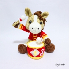 The Prosperity Horse amigurumi pattern by Little Bamboo Handmade