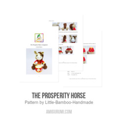 The Prosperity Horse amigurumi pattern by Little Bamboo Handmade