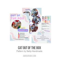 Cat Out of the Box amigurumi pattern by Nelly Handmade