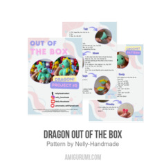 Dragon Out of the Box amigurumi pattern by Nelly Handmade
