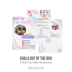 Koala Out of the Box amigurumi pattern by Nelly Handmade
