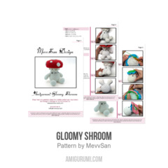 Gloomy Shroom amigurumi pattern by MevvSan