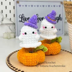 Halloween Flying Ghost amigurumi pattern by TANATIcrochet