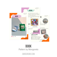 BOOK amigurumi pattern by Mongoreto