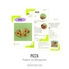PIZZA amigurumi pattern by Mongoreto