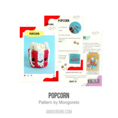 POPCORN amigurumi pattern by Mongoreto
