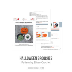 Halloween Brooches amigurumi pattern by Elisas Crochet
