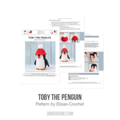 Toby the Penguin amigurumi pattern by Elisas Crochet