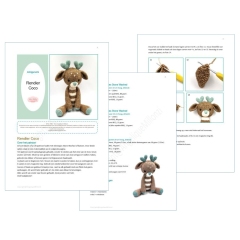 Reindeer Coco amigurumi pattern by Mrs Milly
