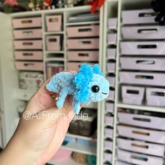 Baby Axolotl amigurumi by All From Jade