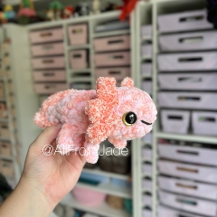 Baby Axolotl amigurumi pattern by All From Jade