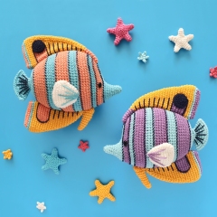 EDWIN THE BUTTERFLYFISH amigurumi by Natura Crochet